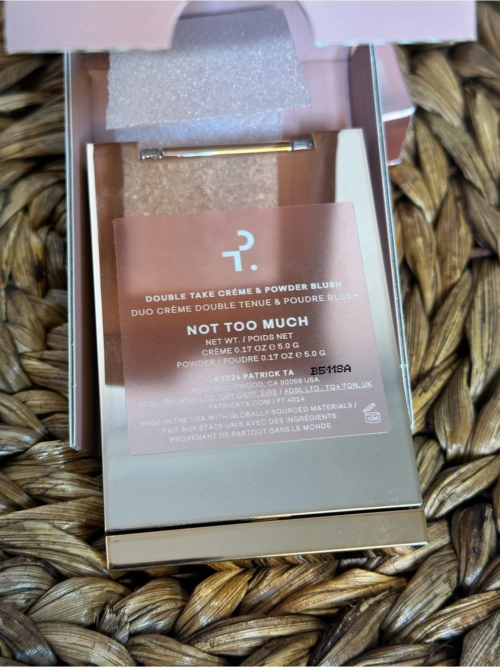 NWT Patrick Ta Major Headlines Double-Take Crème & Powder Blush Duo Not Too Much - Picture 6 of 8
